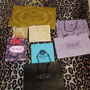 Assortment of high end gift bags